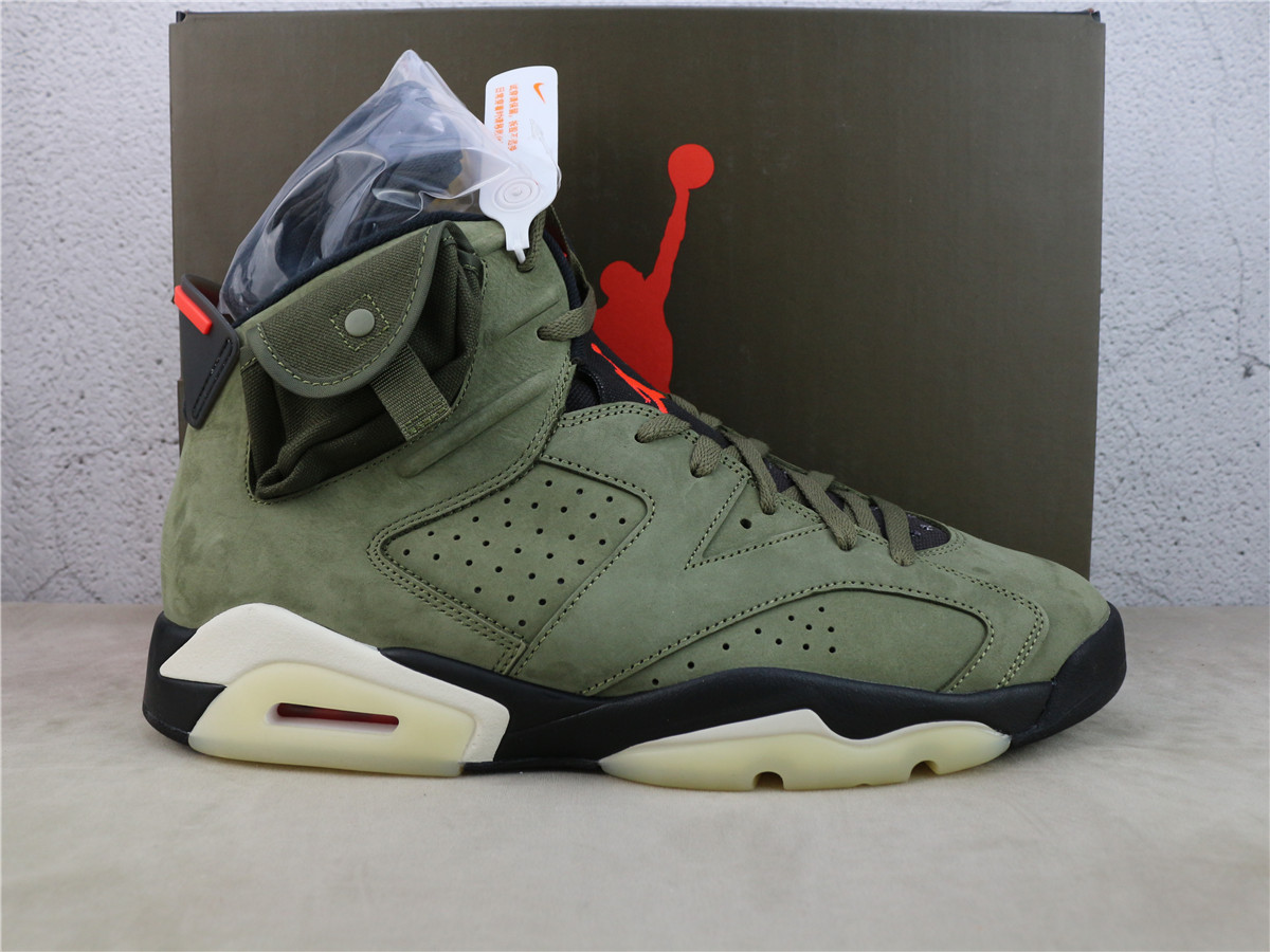 Travis Scott x Air Jordan 6 Medium Olive CN1084-200